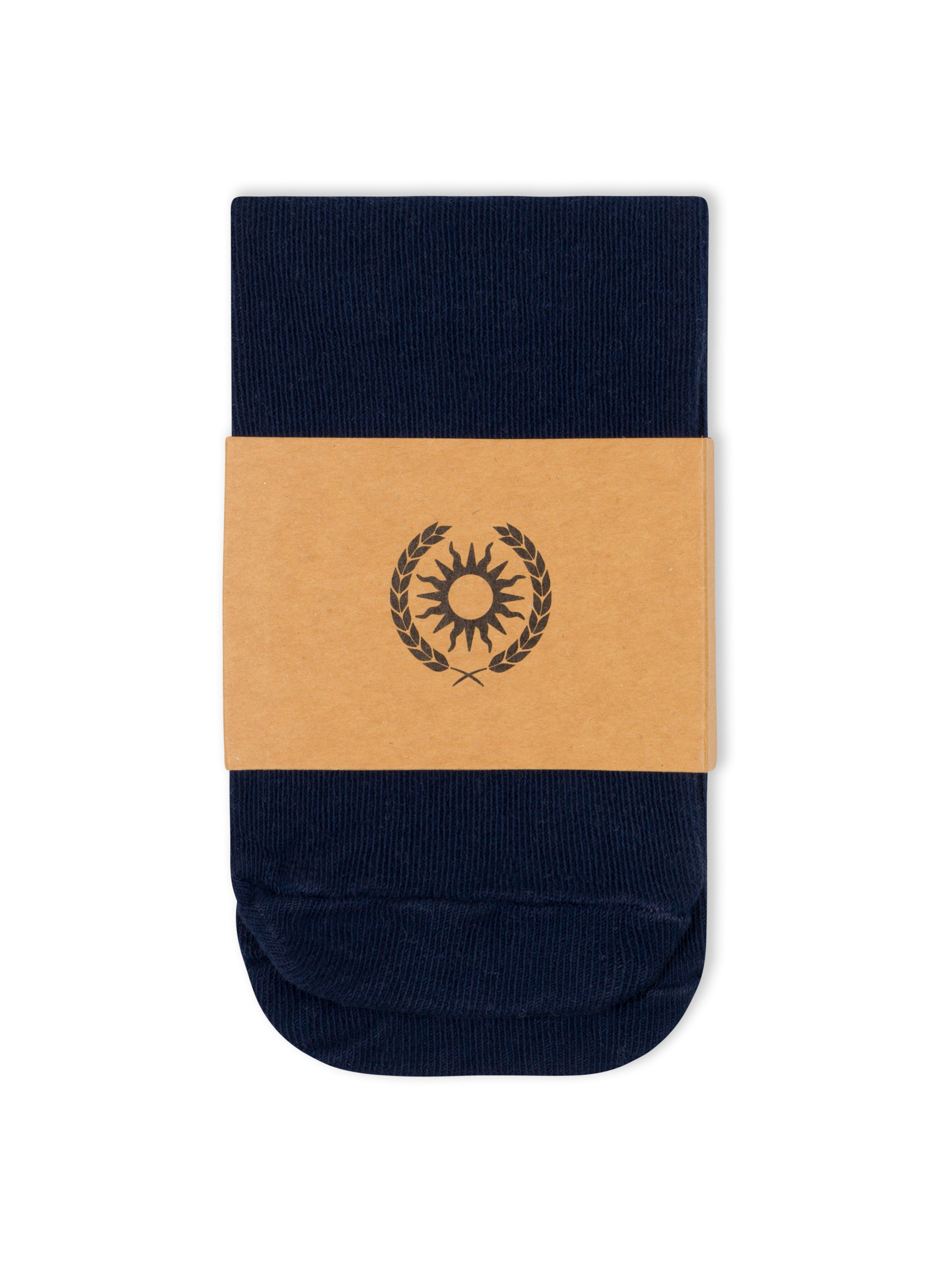 100% Cotton Sol Sock, Navy