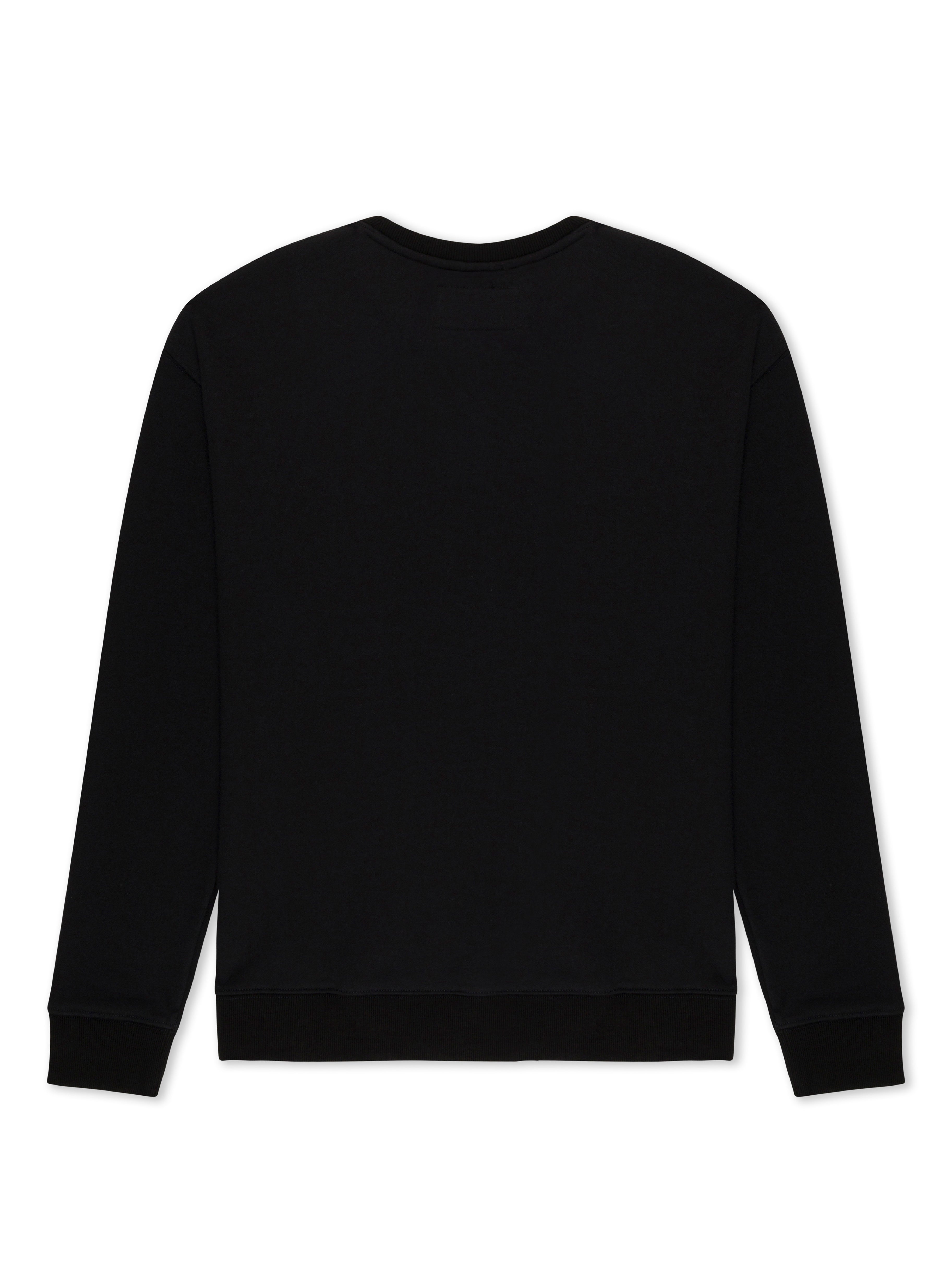 Sol Gym Cotton Long Sleeve Sweater, Black