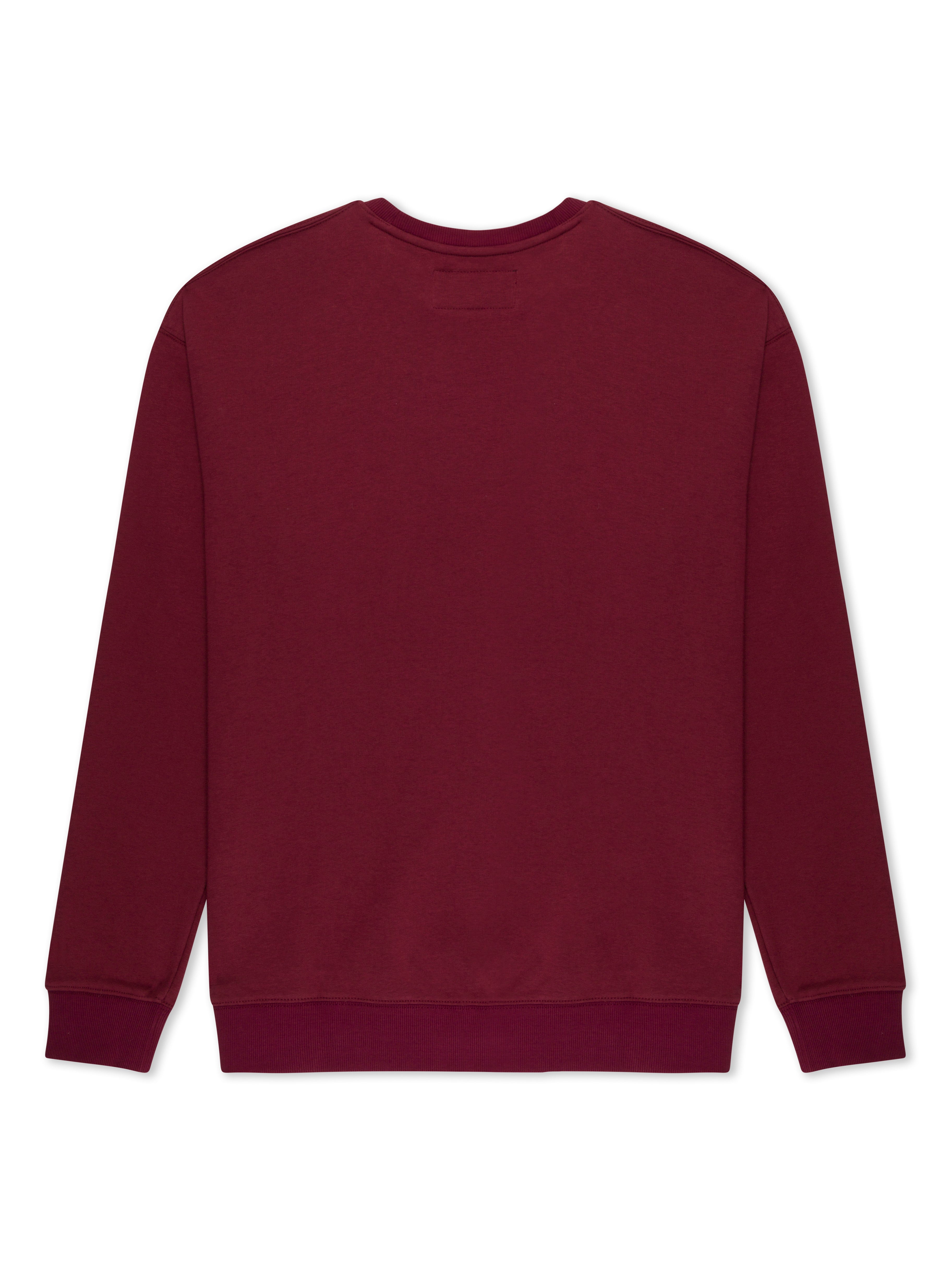 Sol Gym Cotton Long Sleeve Sweater, Maroon